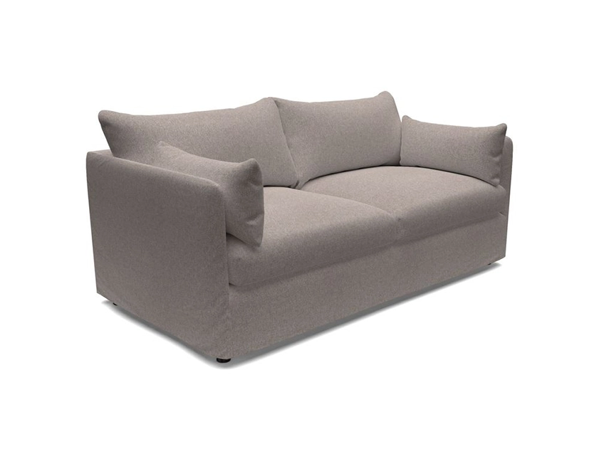Madehurst 3 Seater Sofa Loose Cover in Two Tone Plain Biscuit_mobile